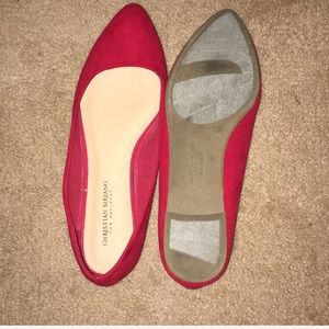 💋 CHRISTIAN SIRIANO FIRE RED FLATS💋